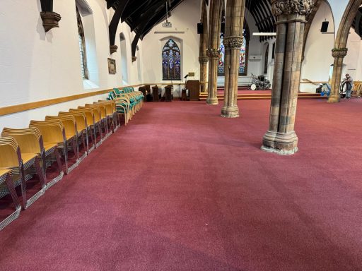 cleaned church carpet